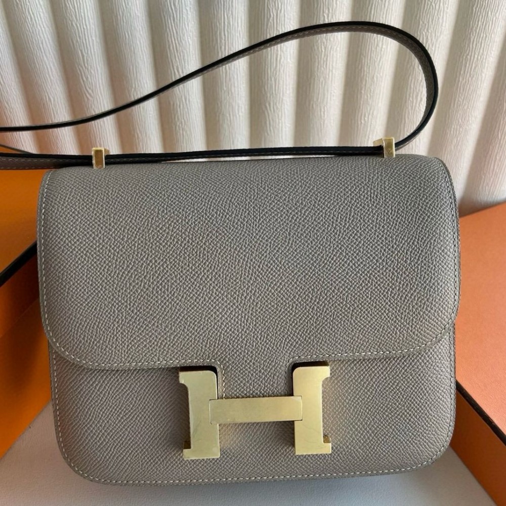 High Quality Replica Hermes Constance 18 Handmade Bag in Gris Asphalt Epsom Calfskin $ 479 USD