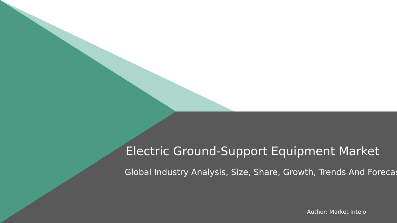 Electric Ground-Support Equipment Market Research Report 2033