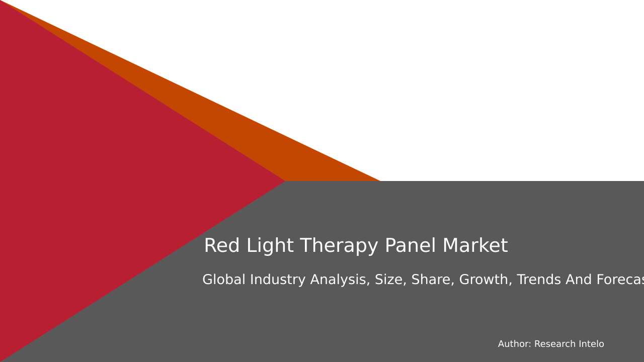 Red Light Therapy Panel Market Research Report 2033
