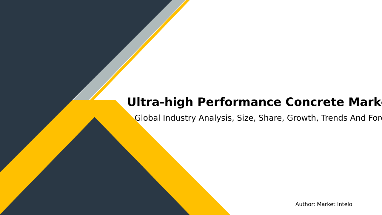 Ultra-high Performance Concrete Market Research Report 2033