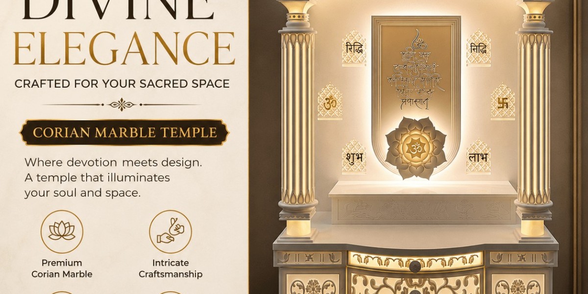 Engraverssign – Bringing Devotion Home with Every Corian Mandir Design