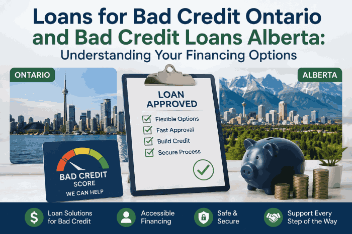 Loans for Bad Credit Ontario and Bad Credit Loans Alberta: Understanding Your Financing Options
