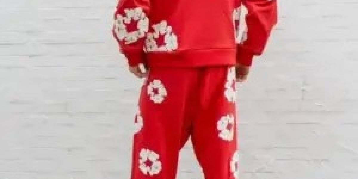 Denim Tears Cotton Wreath Sweatsuit Red: A Bold Streetwear Essential