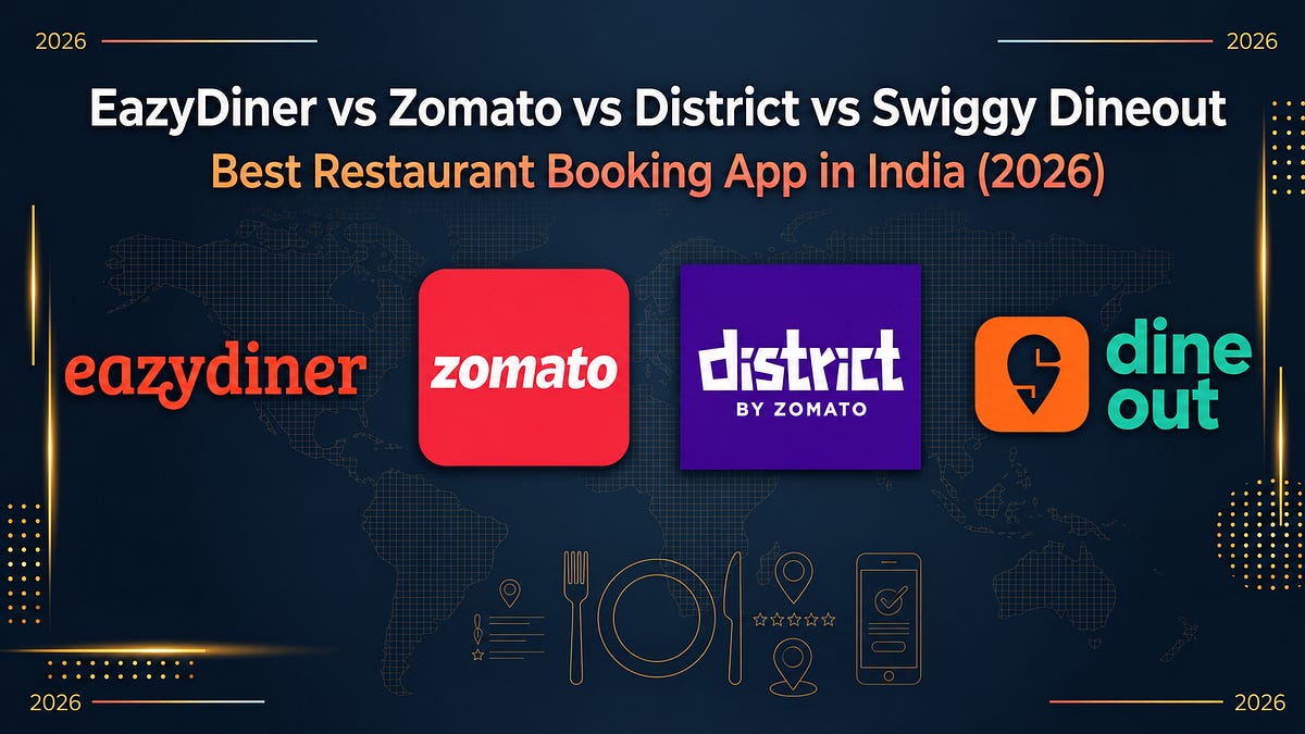 EazyDiner vs Zomato vs Swiggy Dineout: Best Restaurant Booking App in India (2026)